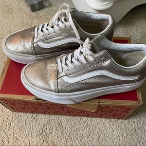 Metallic Platform Old Skool Vans